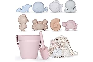 Summer Essentials for 1 Year Olds: MarcZero 11Pcs Silicone Beach Toys