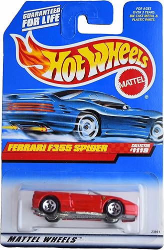 Hot Wheels Ferrari f355 Spider, rojo - Coleccionista #1119
