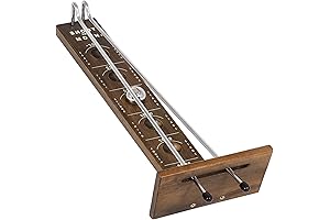 WE Games Shoot The Moon Balance Game: Precision Walnut Wood Board and...