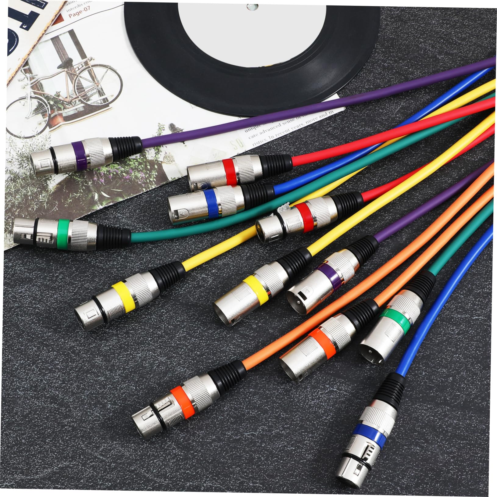 SHINEOFI 1 Juego de Cable de Micrófono Xlr Macho a Hembra para Audio | Aleación de Zinc, Pvc y Cobre, Transmisión Estable, Resistente a Tirones y Daños
