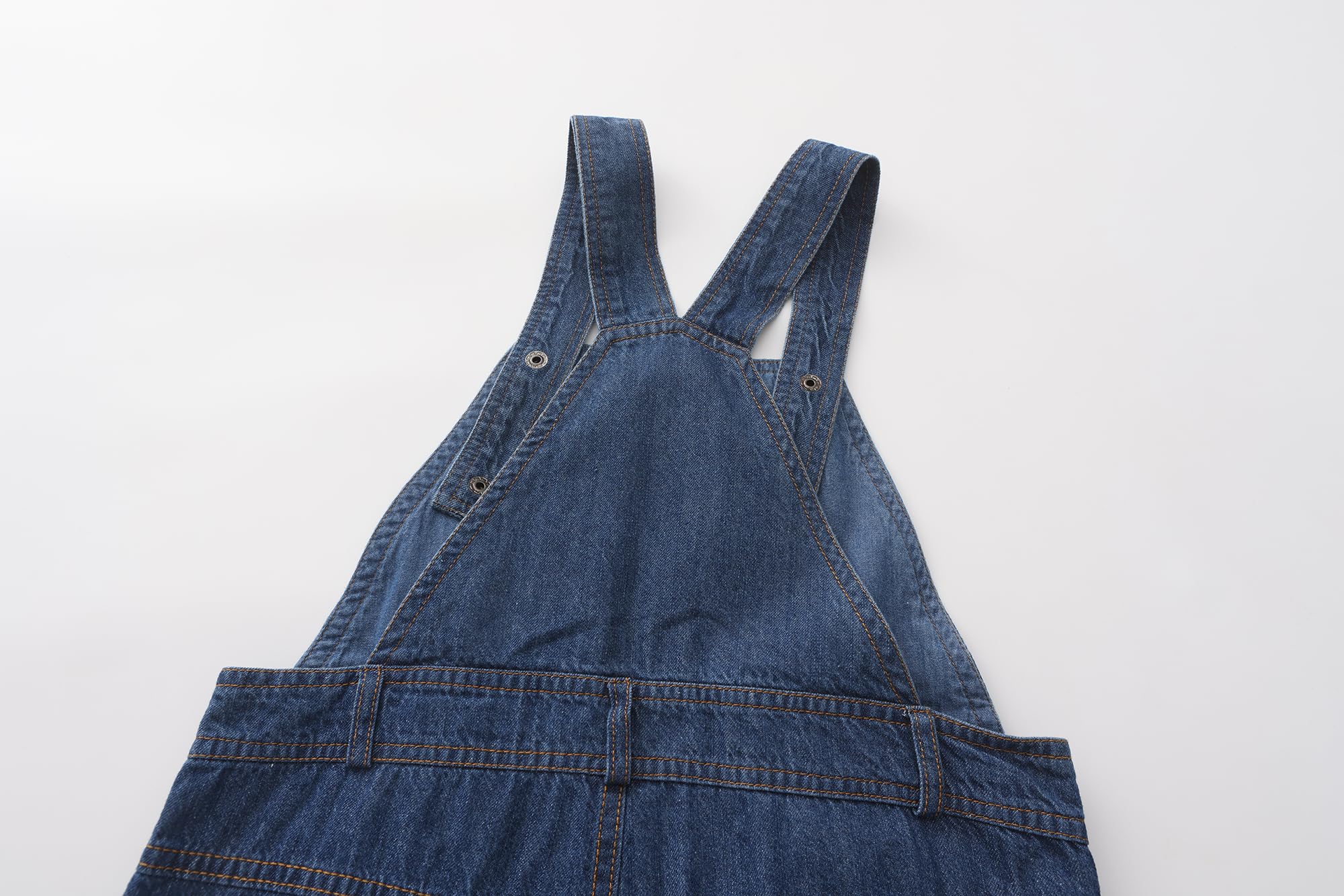 Grandwish Garçon Fille Salopette Bleu Denim Bavoir 2 ans-10 ans