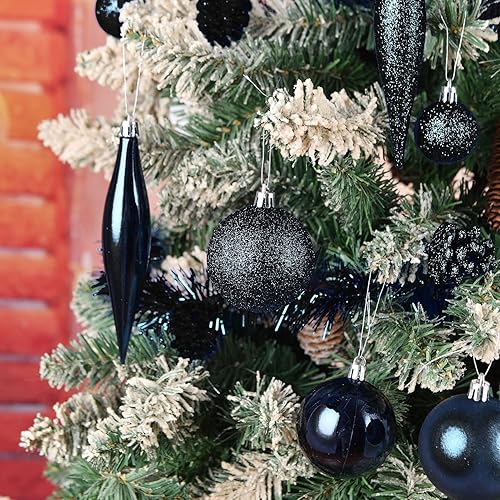 Miniatura 5 de Adornos de 30 bolas de Navidad, adornos para el árbol de Navidad irrompibles de 2.36 pulgadas, bola para colgar perfecta para interiorexterior,
