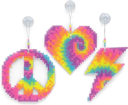 Miniatura 4 de Perler Kit de manualidades de cuentas fusionadas, teñido anudado, 1808 piezas