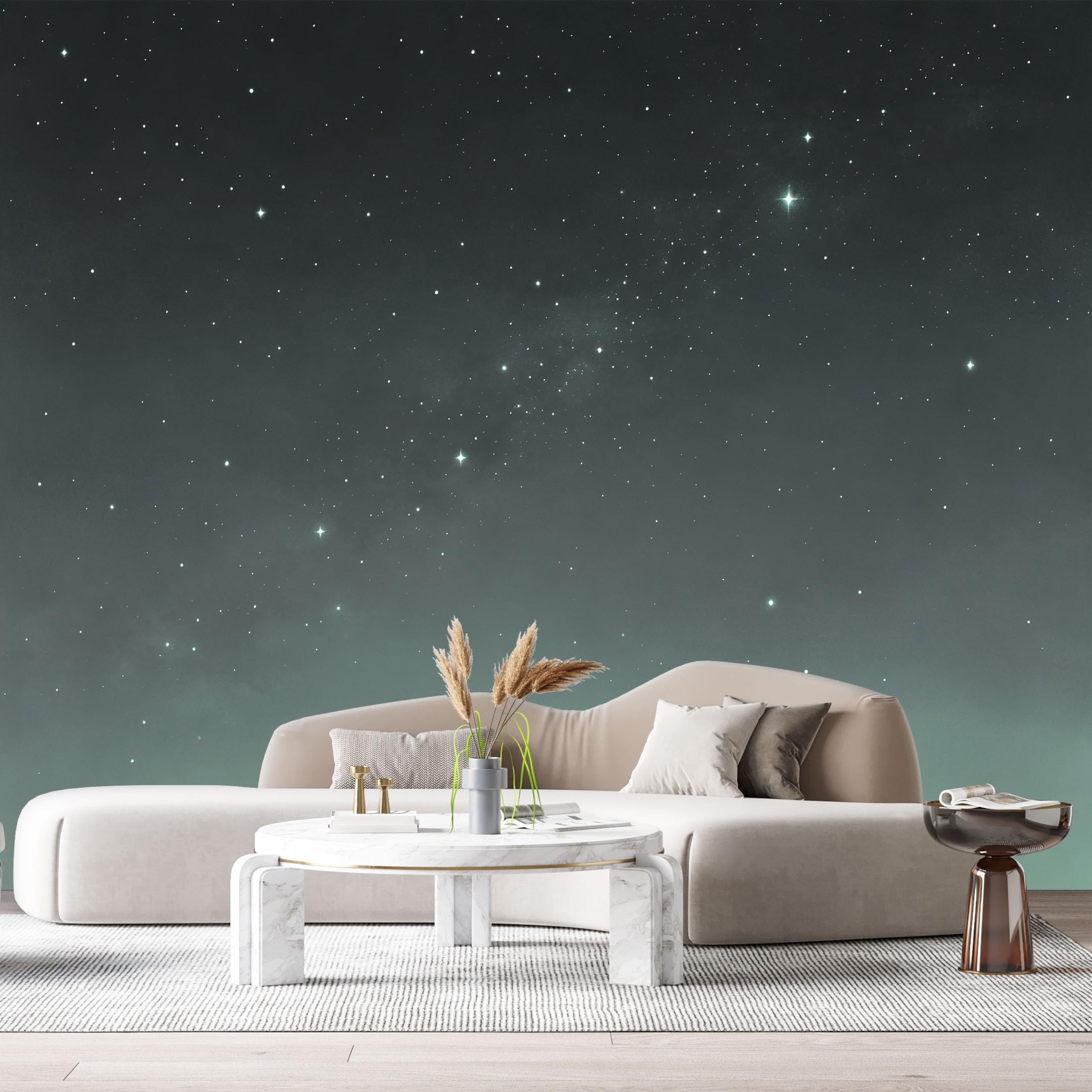 Custom Size Wall Murals Night Sky Starry Galaxy Minimalist Abstract SelfAdhesiveWall Fabric Removable Wallpaper Wall Decor for Living Room Bedroom Bathroom