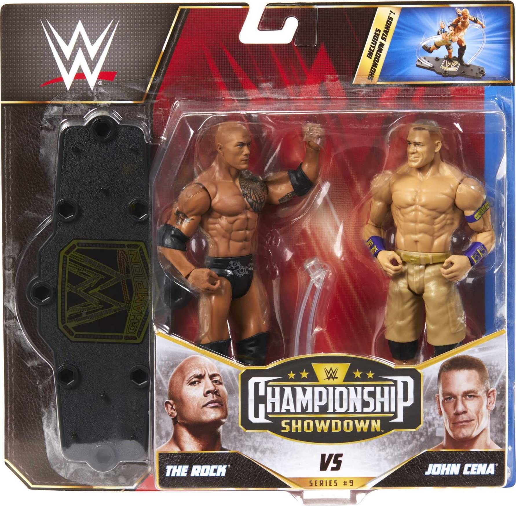 Action Figure WWE Battaglia 2 Pezzi - John Cena E Kevin Owens Con Accessori