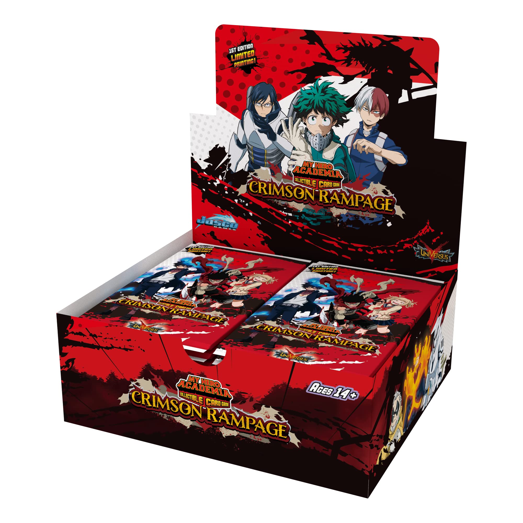 Amazon.com: My Hero Academia Collectible Card Game Series 2 Unlimited  Crimson Rampage Booster Display | 240-card 24-Pack Booster Display | Ages  14+ | 2 Players | Avg. Playtime 20-30 Minutes | Made by Jasco Games :  Everything Else