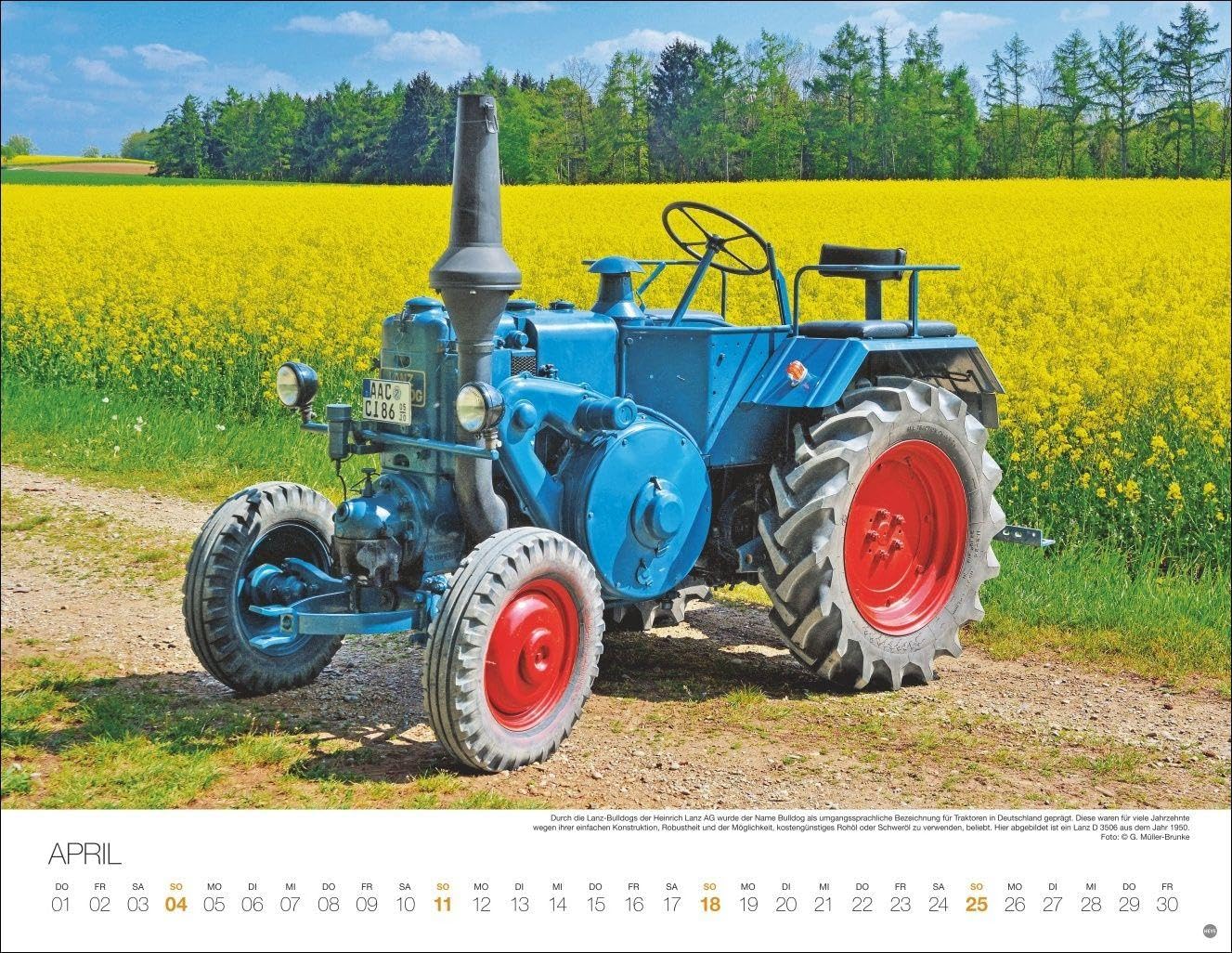 Starke Traktoren Posterkalender 2027: Exklusiver Wandkalender mit 12 beeindruckenden Treckern. Hochwertiger Foto-Kalender 2027. Von legendären Klassikern bis zu modernen PS-Giganten. 44 x 34 cm.