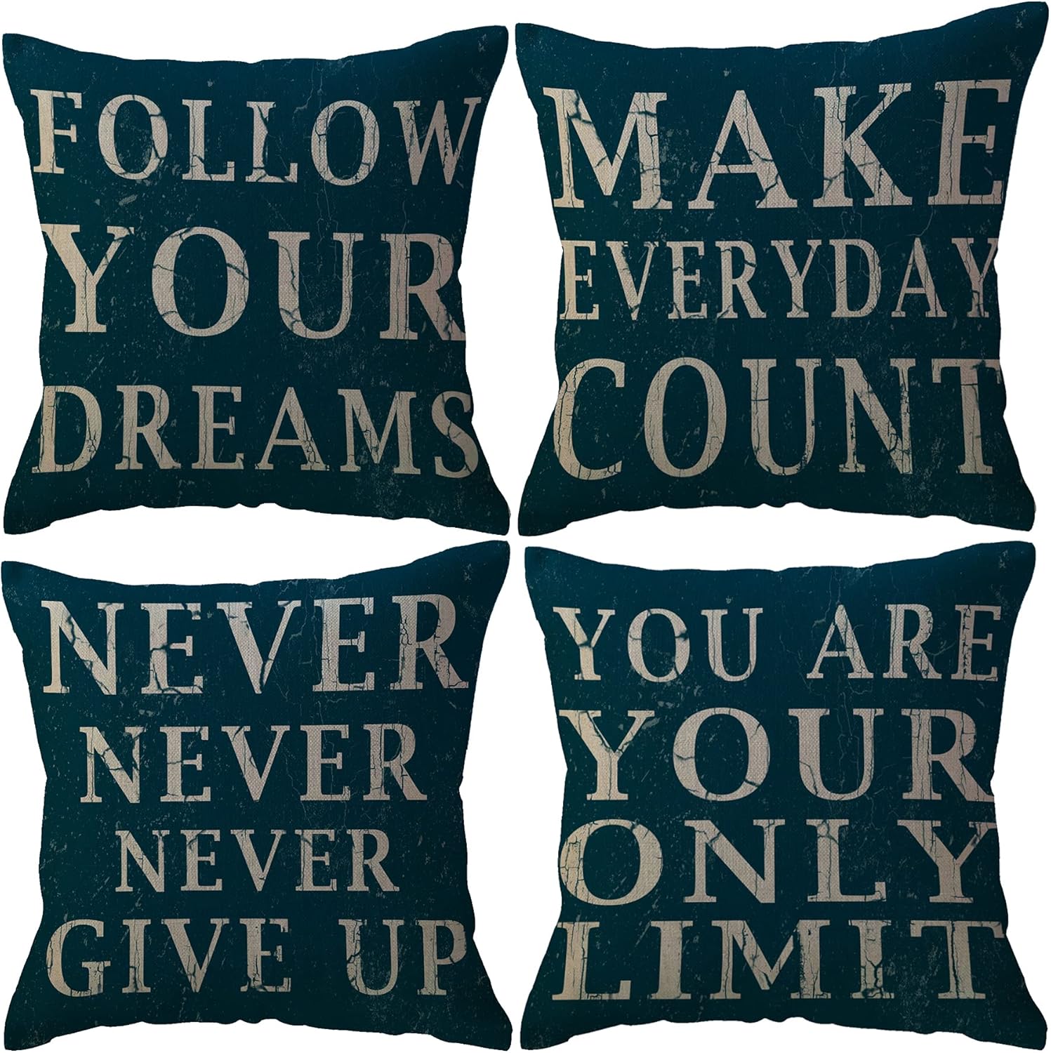 ULOVE LOVE YOURSELF Vintage Inspirational Quotes Throw