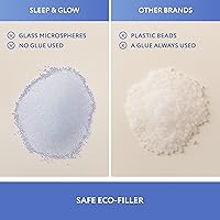 Vista 3 de SLEEP & GLOW Manta con peso refrescante de algodón de 400 hilos de alta calidad con cuentas de vidrio y sin pegamento para todas las estaciones