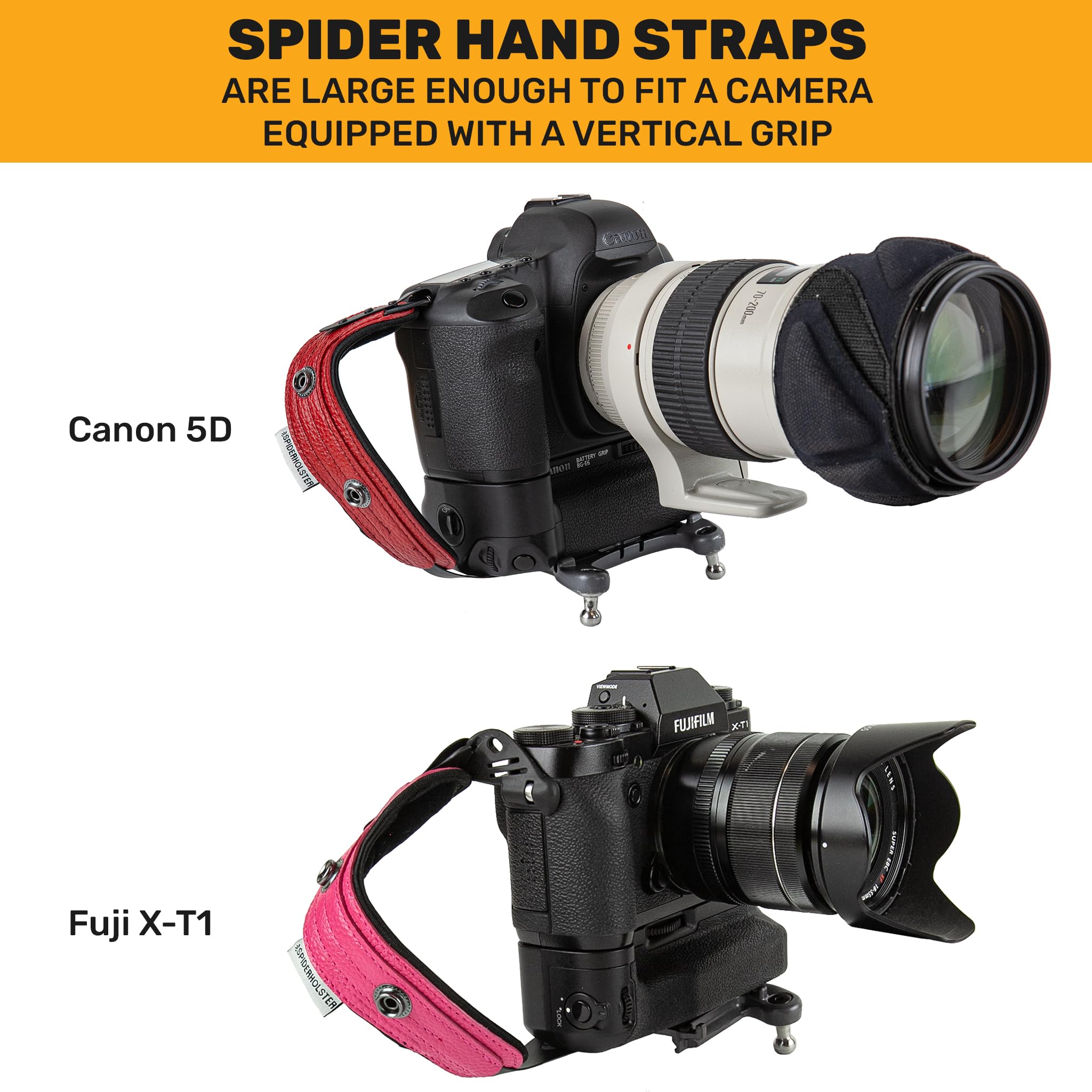 SPIDER HOLSTER, SpiderPro Camera Hand Strap v2 with Snap Assembly and Optional Wrist Strap - Image 4