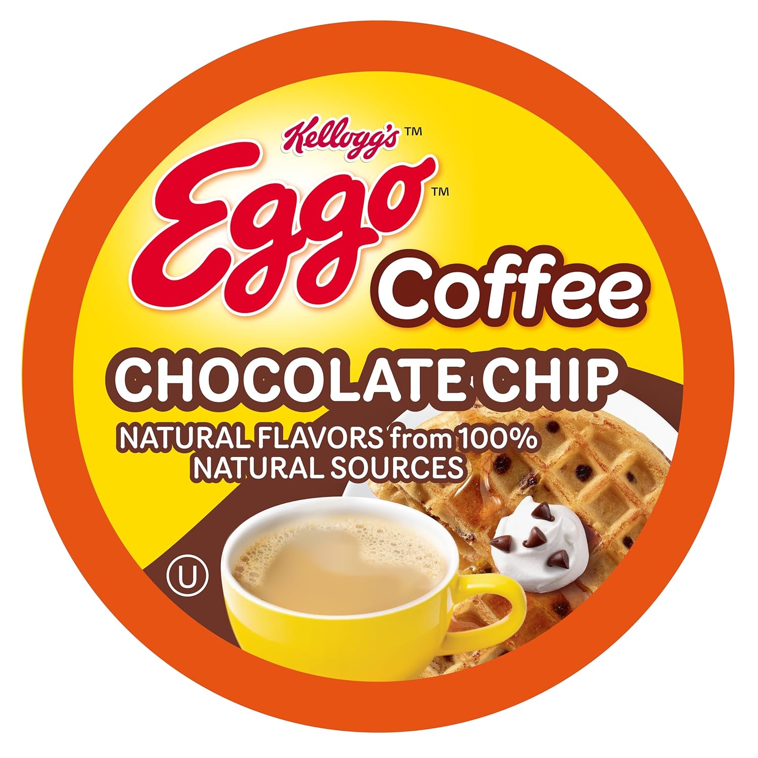 Eggo Beverages Waffle Flavored Coffee Pods Variety Pack Sampler for Keurig K Cup Brewers, Fair Trade Certified, 40 Count – Chocolate Chip, Cinnamon, Maple Syrup, Blueberry, Vanilla