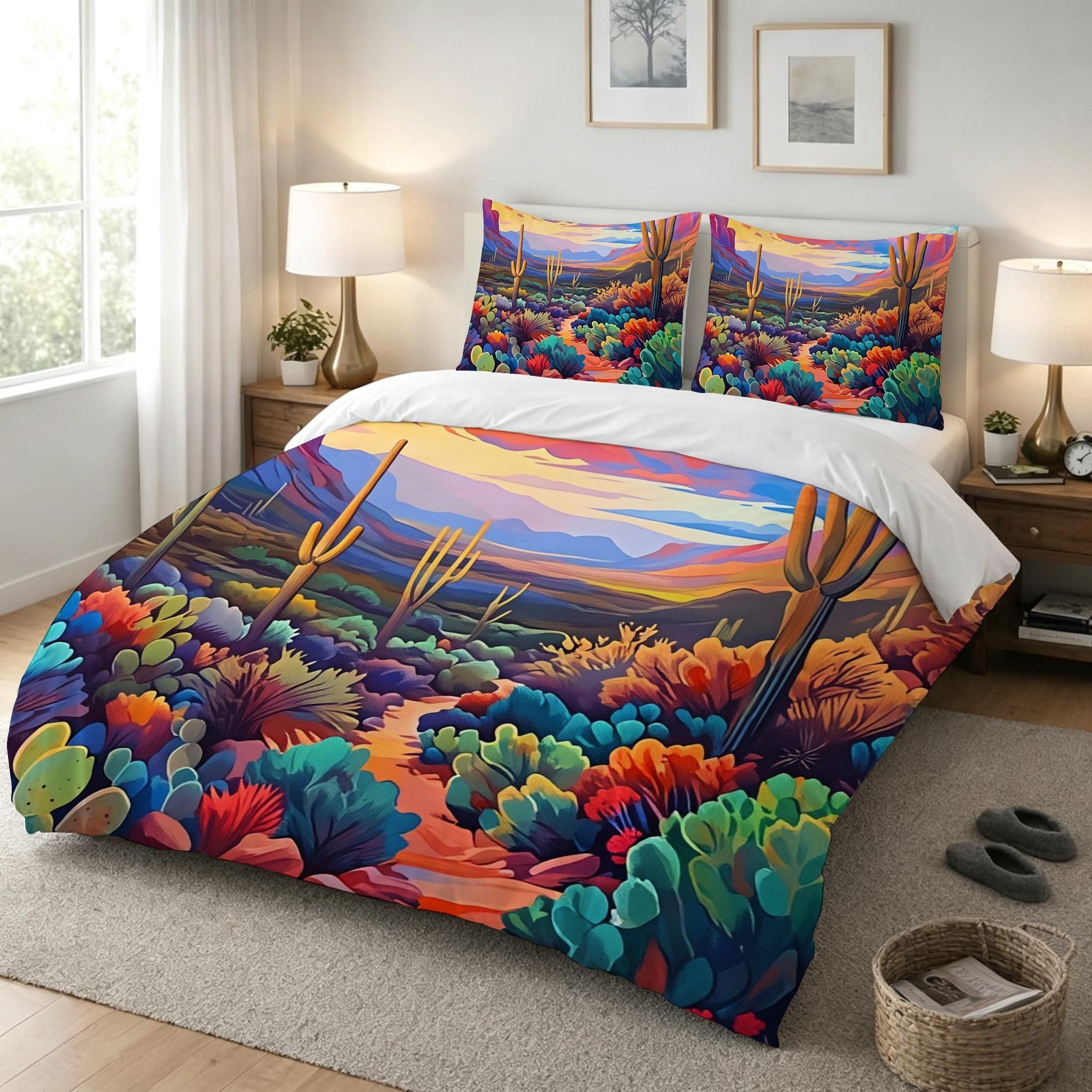 Funda Nordica Cama 180 Cactus Verde, ZQ9510