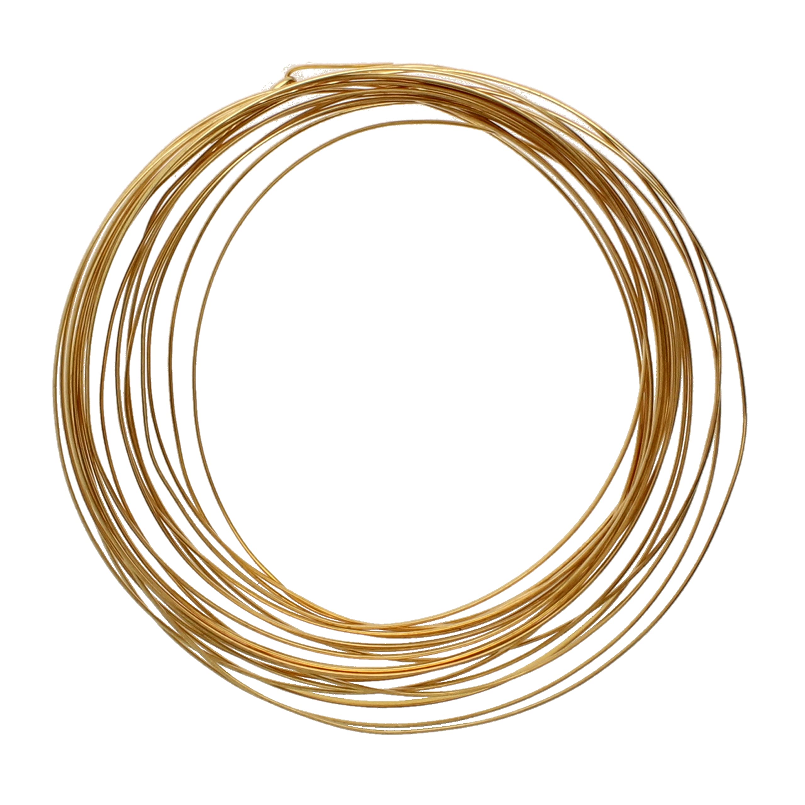The Beadsmith Half-Round Craft Wire – Soft Temper Jewelry Wire, Gold Color, 18 Gauge, 4 Yards