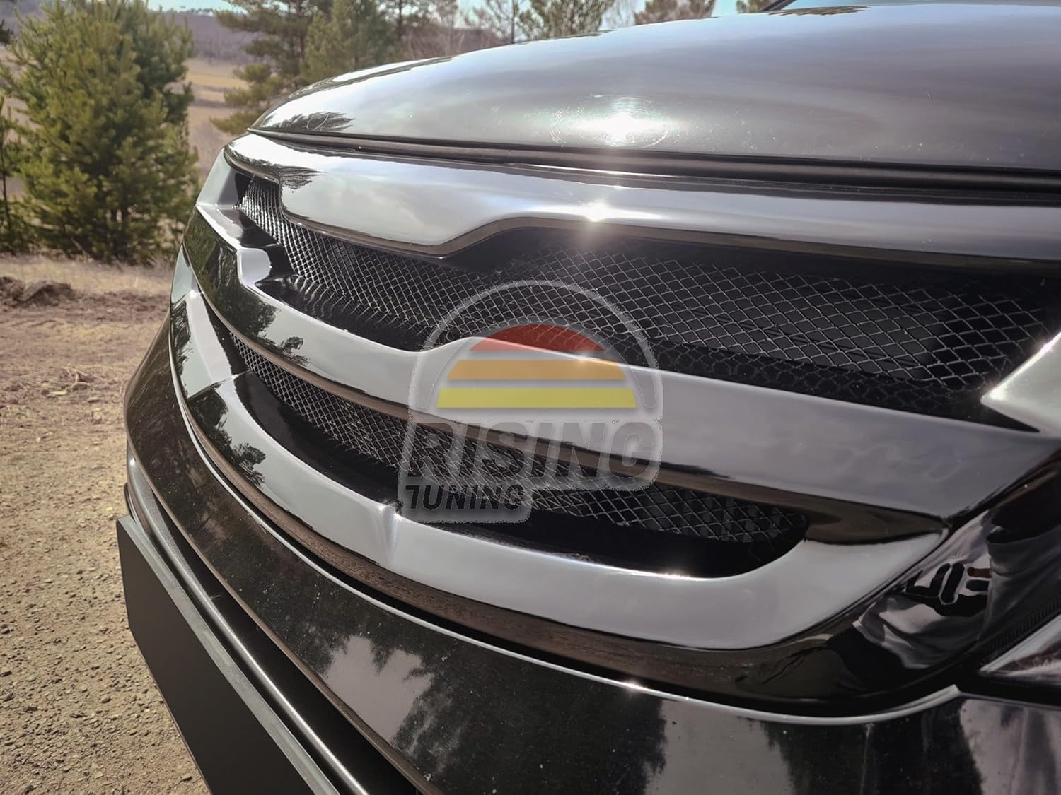 RisingTunung Front Bumper Grille Compatible with Kia Sportage SL 3 Generation, 2010-2016 Years, Black Car Mesh