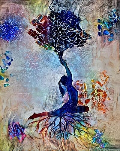 Yoga Art, Motivational Watercolor Print, Yogi Poster, Yoga Pose Yoga Print, Yoga Woman Yoga Studio, Yogi Girl Wall Decor Yogi Gift