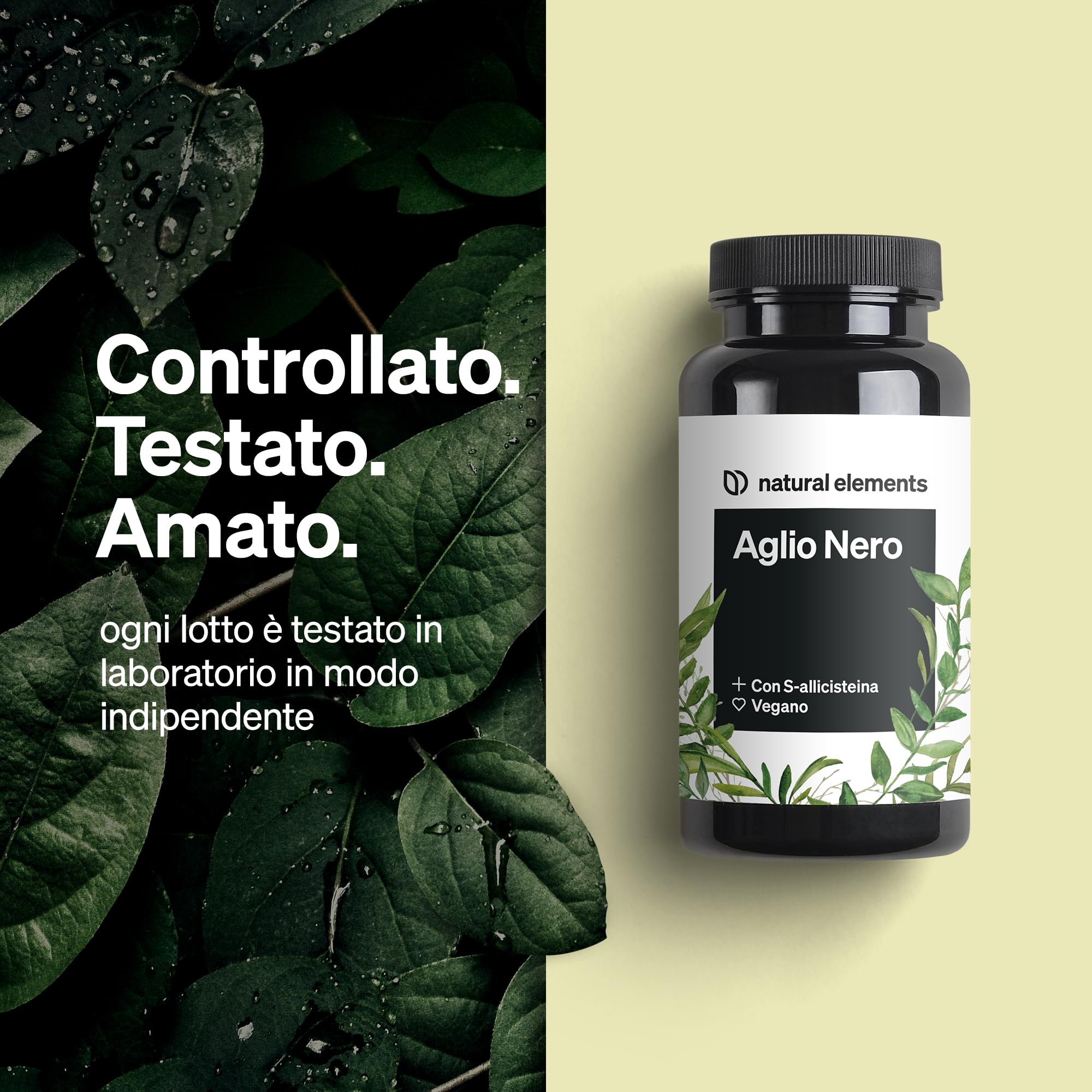 Aglio Nero – 45 capsule da 600 mg ciascuna – miracoloso bulbo con S-allicisteina – naturale, vegano, ad alto dosaggio – prodotto e testato in laboratorio in Germania