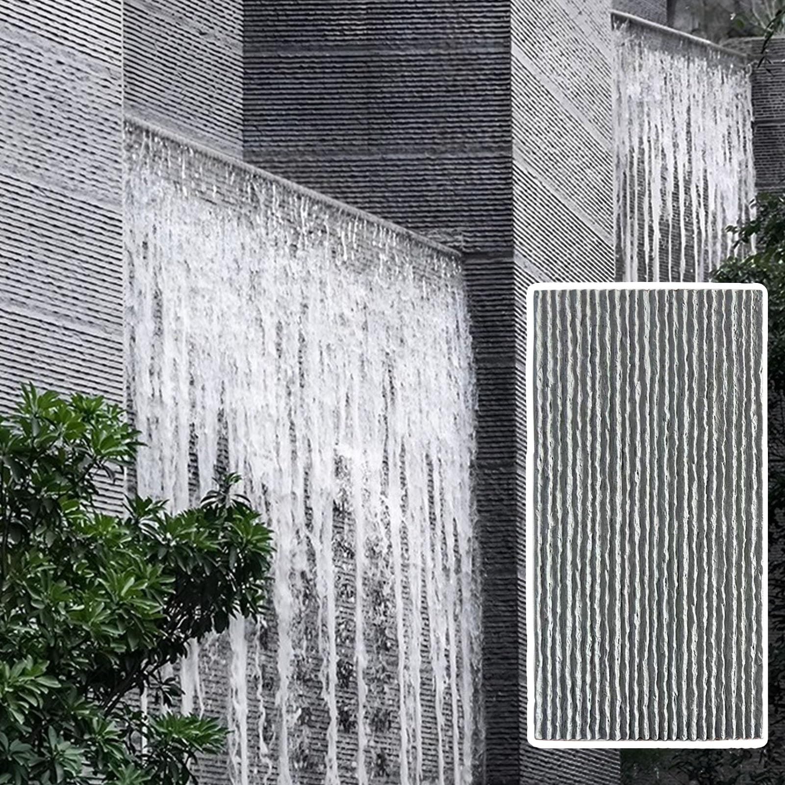 Paneles de pared de PU impermeables de alta gama textura ranurada de diseño exclusivo