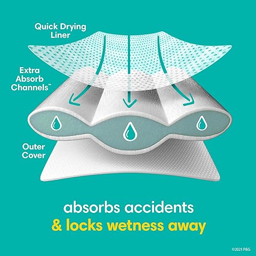 Miniatura 4 de Pampers Easy Ups - Pantalones de entrenamiento para niñas y niños 4T-5T talla 6 suministro de 2 meses 2 x 140 unidades con toallitas sensibles a