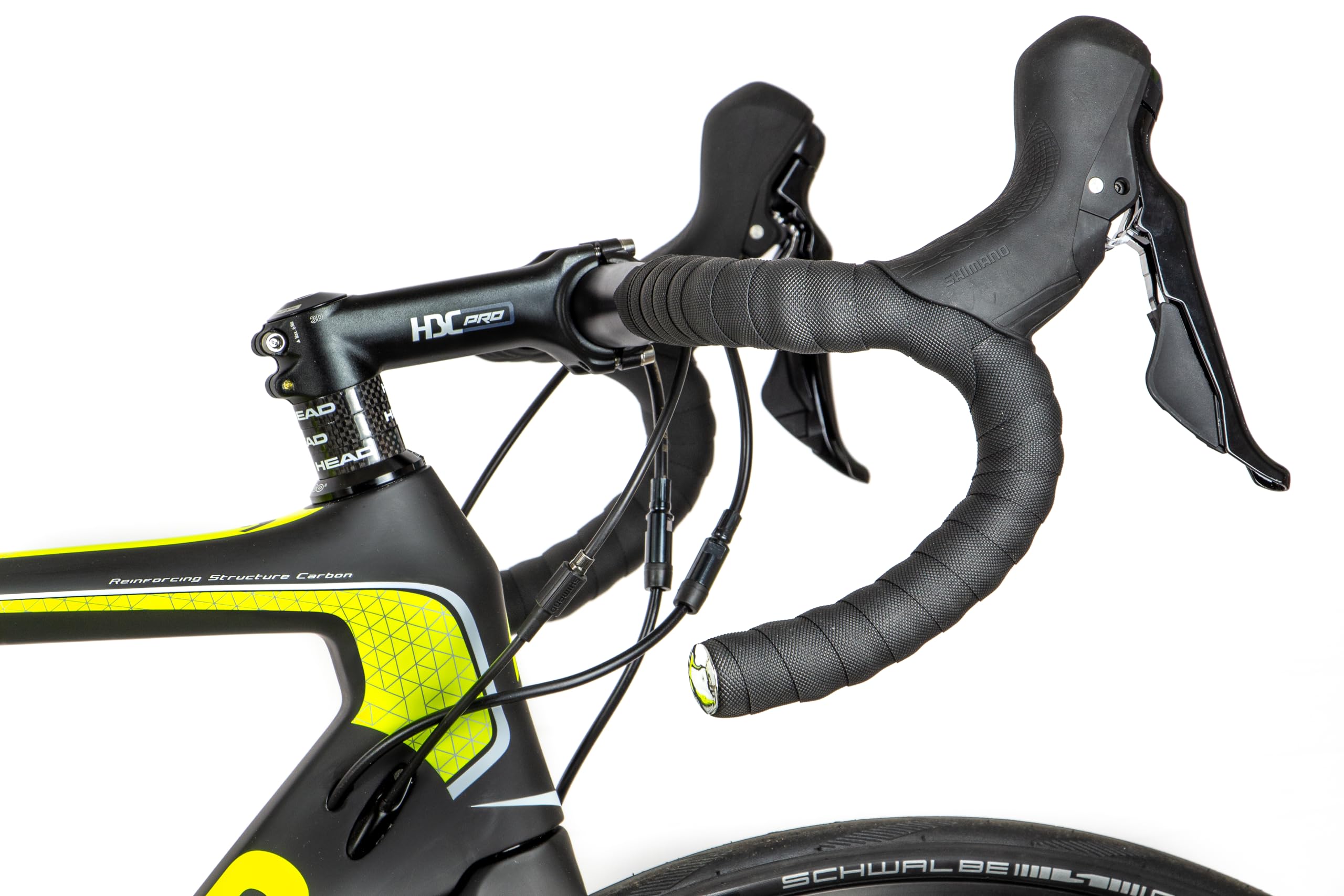 Head Unisex - Adult I-Speed Team Road Bike, Matt Black/Yellow