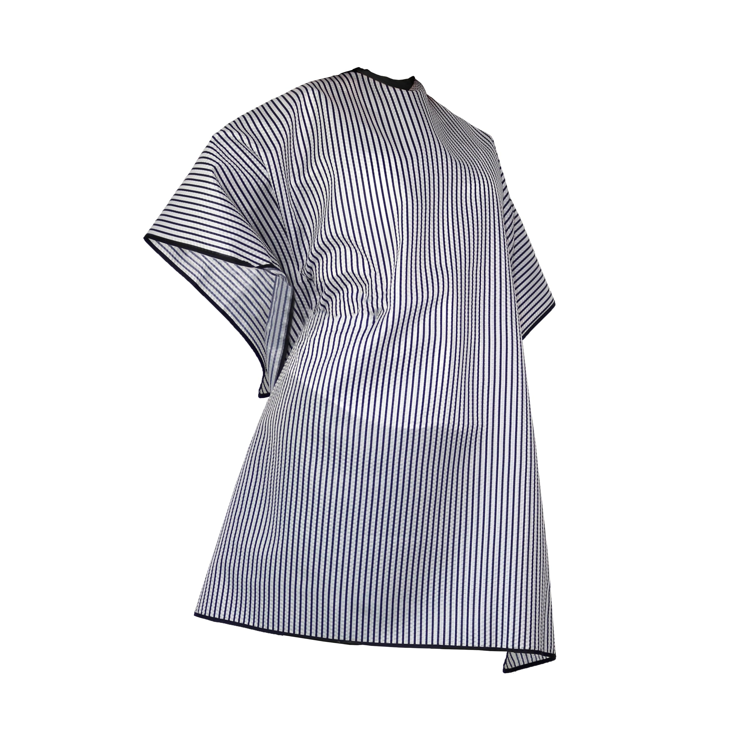 Allegro Combs Barber Cape Hair Cutting Barber One-Size-Fits-All 46 X 60 In. 1 Pc., Back & White, XL 46" X 60"