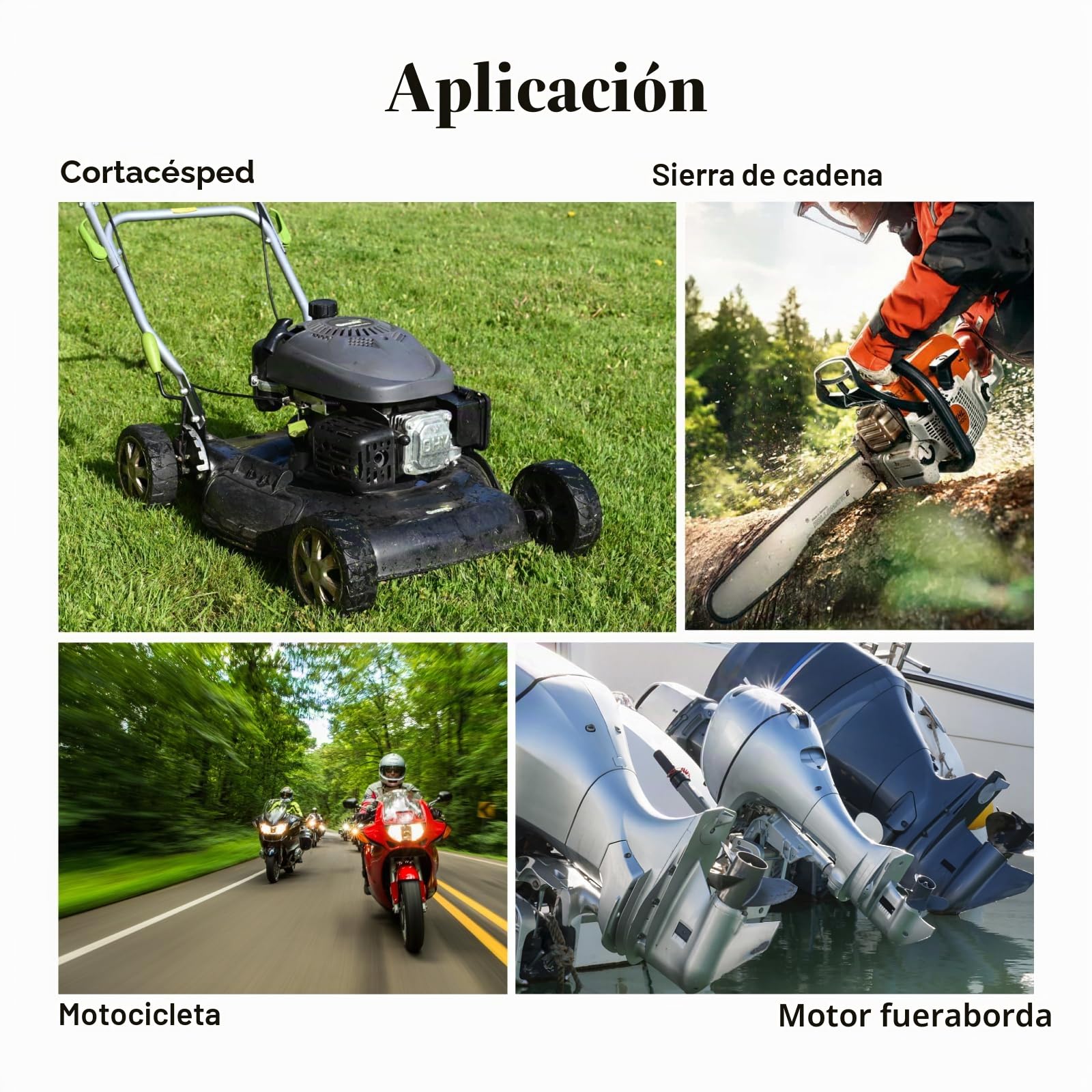 Medidor de temperatura del motor, voltímetro, reloj de 24 horas con alerta de sobretemperatura, función de retroiluminación verde para cortacésped, sierras de cadena, motocicletas, motores