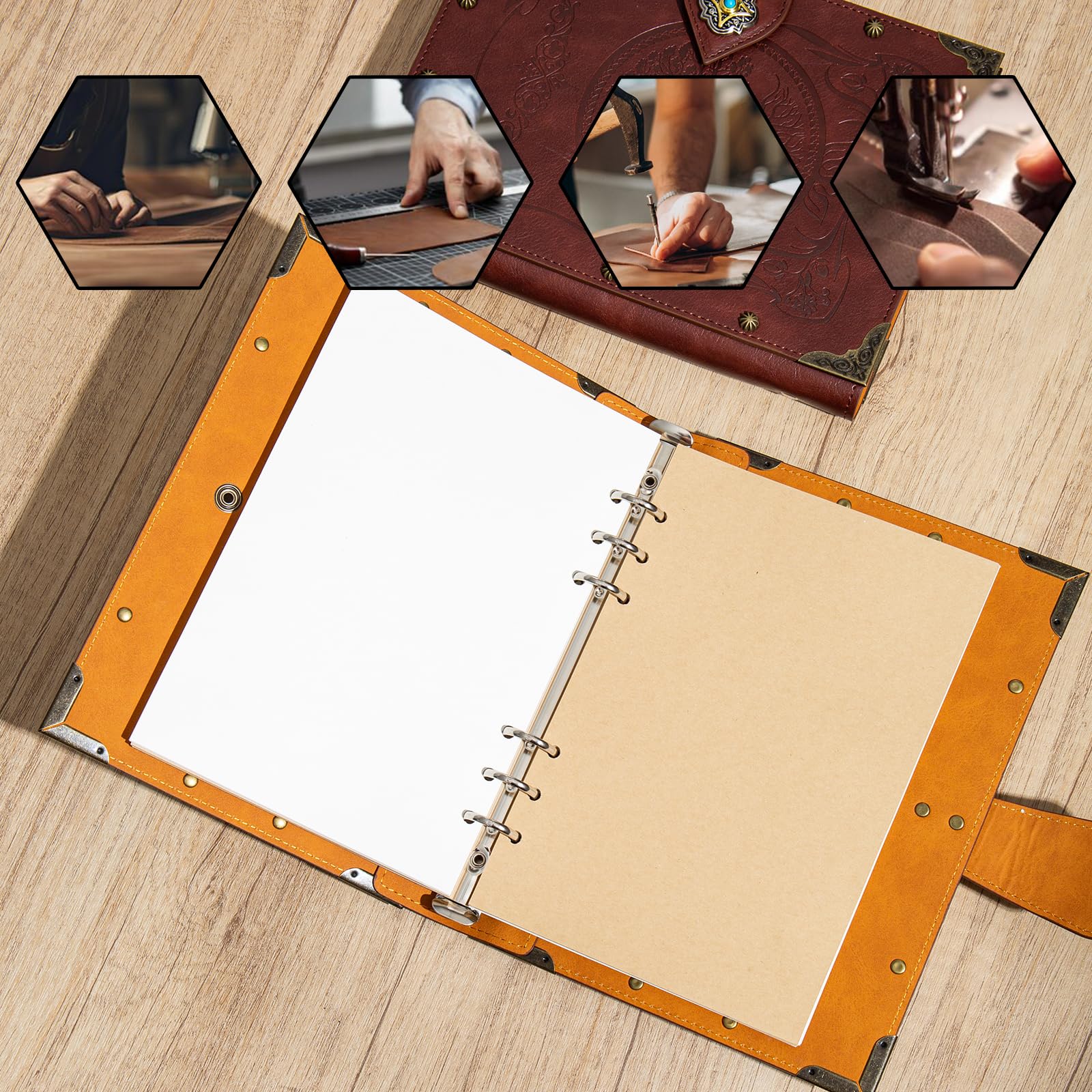 DUROTAN Carnet de notes DND Dragon - Classeur A5 unique - 400 pages - Pour donjons et dragons - Cadeau - Accessoires D&D - Carnet de croquis - Agenda quotidien