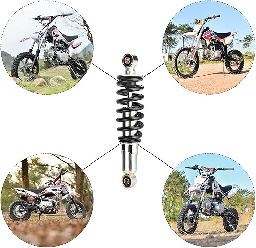 Miniatura 7 de RUTU Amortiguador trasero de 10.25 pulgadas, 10.236 in, amortiguador monochoque, reemplazo universal para bicicleta Pit Bike SDG SSR Pitster Lifan