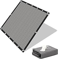 Vista 17 de EMERIT 90% Tela de sombra para patio, jardín, pérgola, toldo con ojales (gris, 10 x 14 pies)