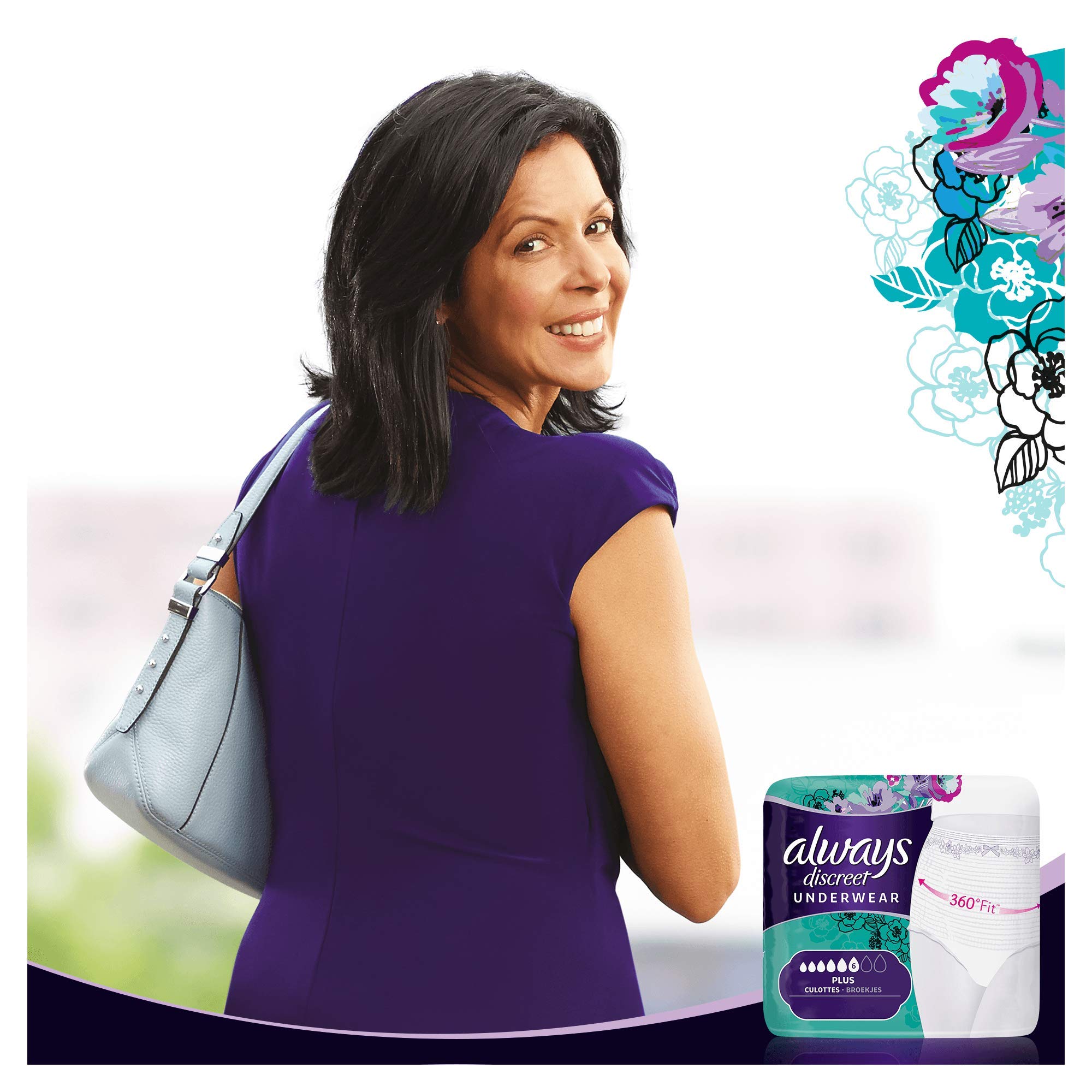 Always Discreet - Bragas discretas para fuga de orina e incontinencia