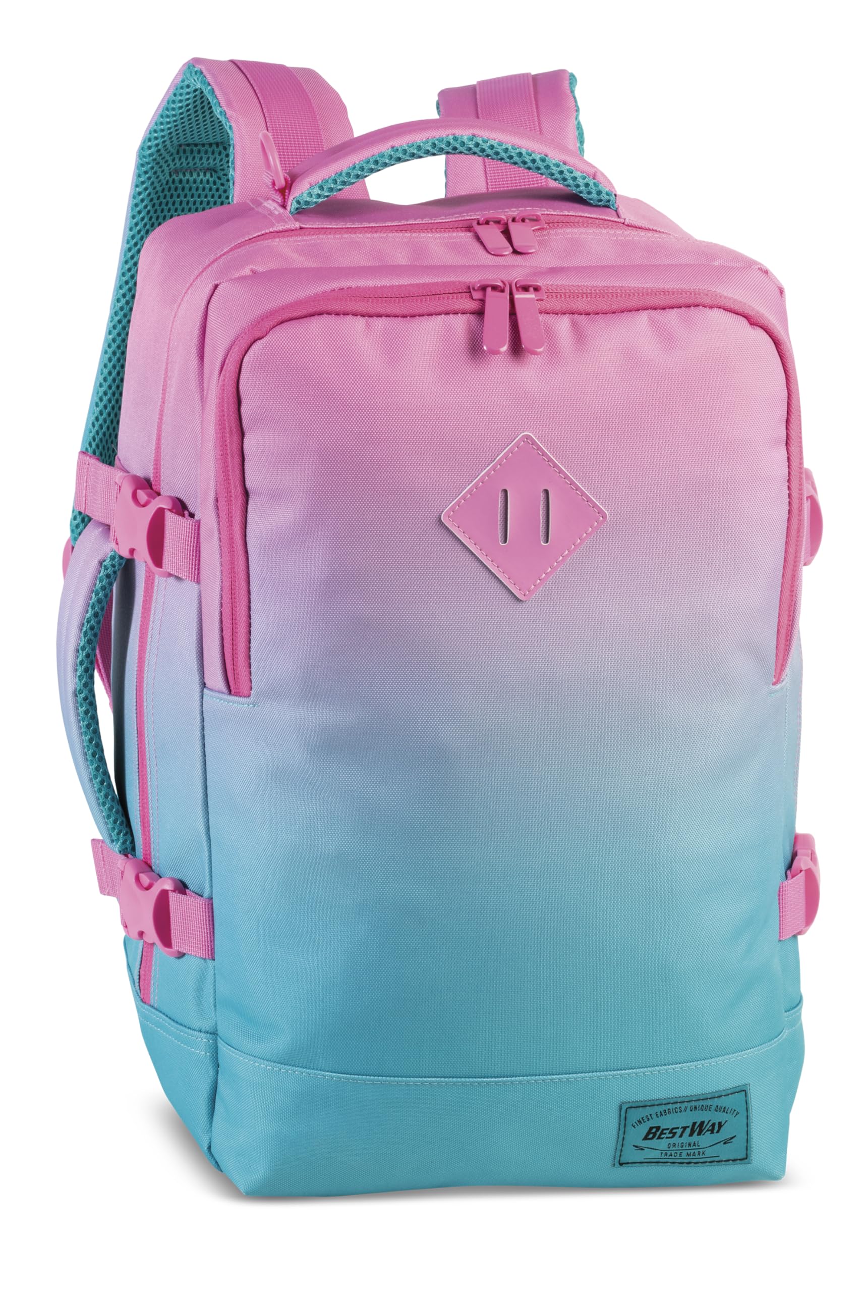 Bestway Small Rucksack 14 Zoll Laptopfach – Multifunktionsrucksack mit Organizer & Trolley-Aufsteckfunktion