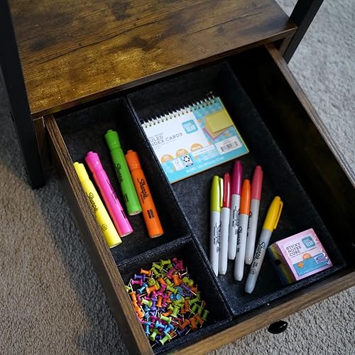 Vista 4 de Welaxy Organizador de cajones de lujo multiusos, bandeja Catchall, organizador de mostrador para llaves, joyas, relojes, mesita de noche, soporte