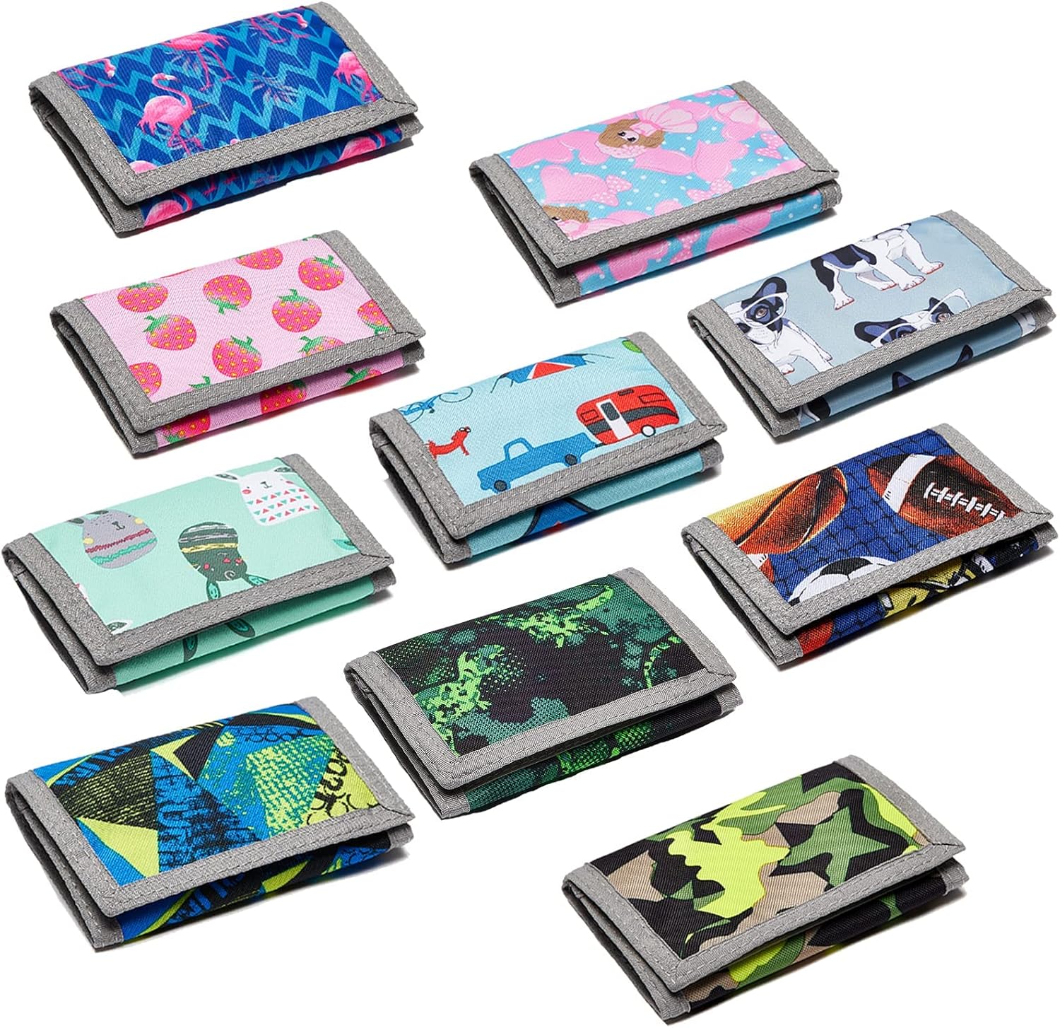 Kids Wallet for Boys Girls Ages 6-18 Trifold, Toddler Wallet for Boys, Youth Wallets for Boys with Coin Pocket and Card Holders, Novelty Wallet for Childrens Birthday Gifts : Clothing, Shoes & Jewelry