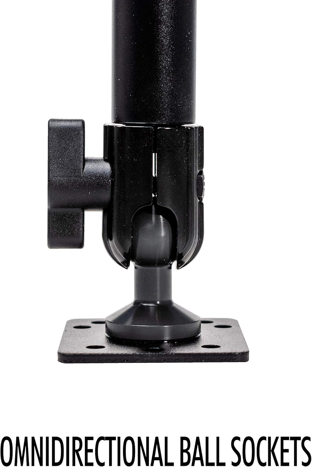 Crazy Deals Tabletop Wall Mount – CTA Multi-Mount Carbon Fiber Support Arm for 7-14-inch Tablets for iPad 7th/ 8th/ 9th Gen 10.2”, iPad Pro 12.9”, Surface Pro 4, Galaxy Tab S3, & More (AUT-VDM) – Silver