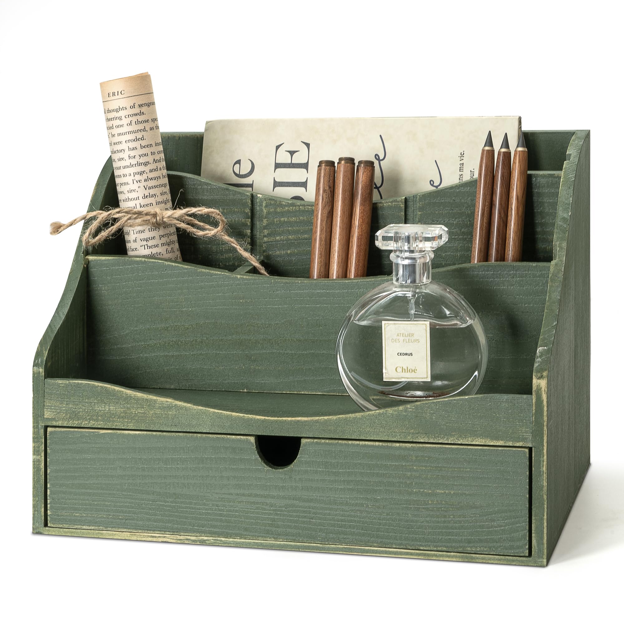 Photo 1 of Rebee Vision Wooden Mail Organizer - Green