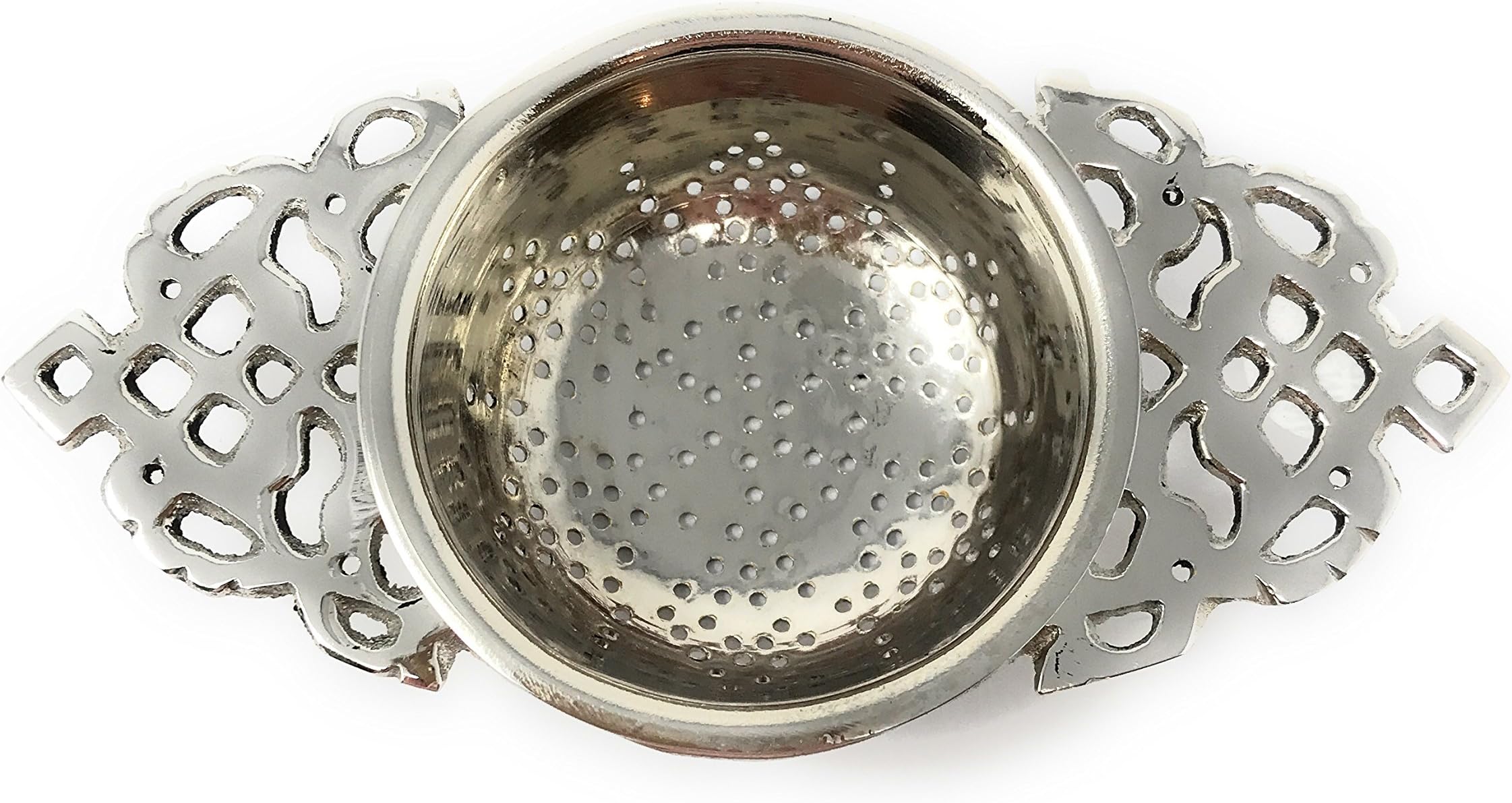 Madison Bay Company Nickel Plated English Style Tea Strainer