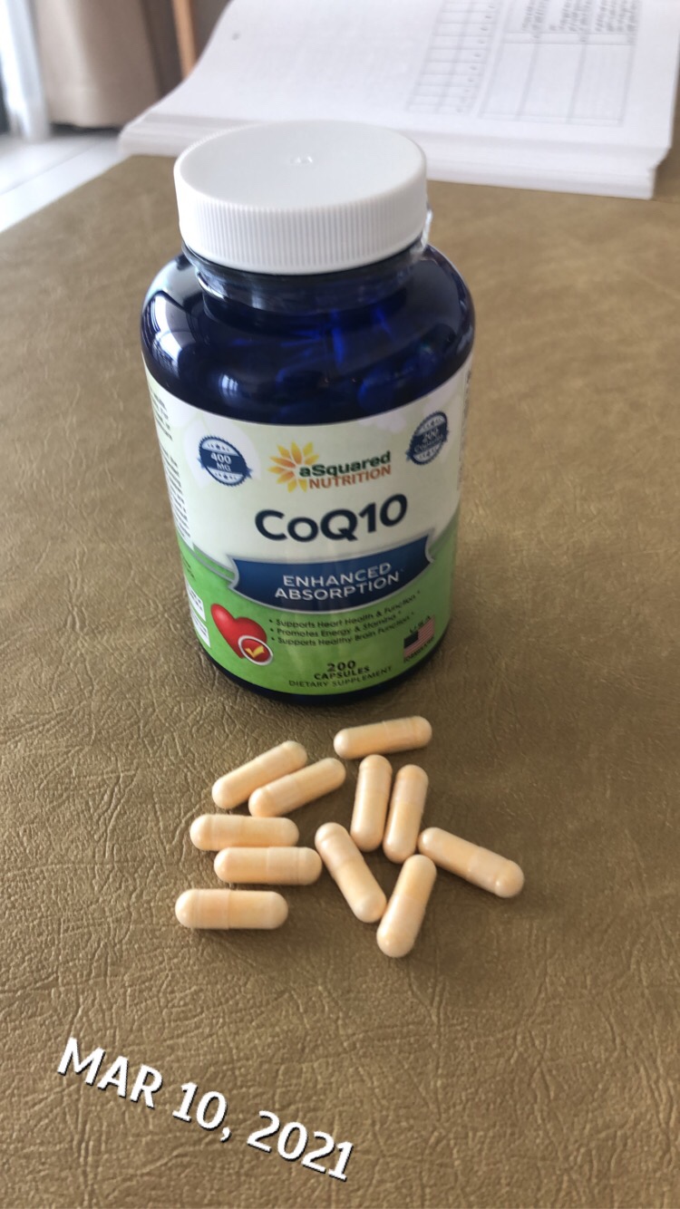 aSquared Nutrition CoQ10 (400mg Max Strength, 200 Capsules) - High Absorption Vegan Coenzyme Q10 Powder - Ubiquinone Supplement Pills, Extra Antioxidant CO Q-10 Enzyme Vitamin Tablets, Coq 10 400 mg