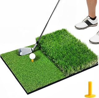 Golf Hitting Mat 31MM&50MM- 5X4ft Golf Mat for Practice Indoor/Outdoor, High-Elasticity Artificial Turf Mat, Portable Golf Swing Training Mat for Garage Simulator Chipping Driving Training