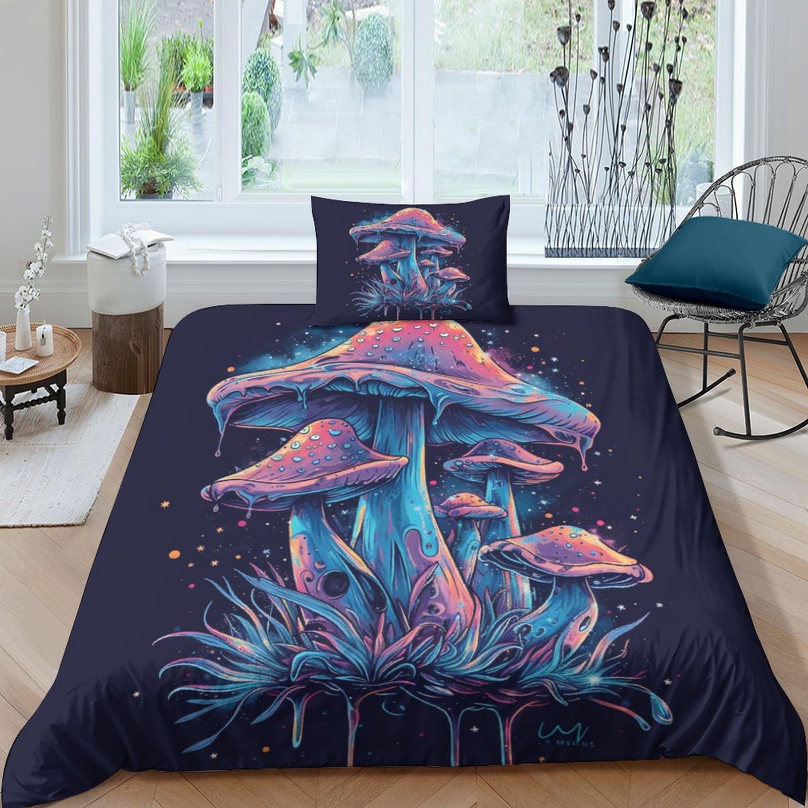 Housses de couettes 3D motif asperges 135x200cm pour sublimer la chambre de vos invités