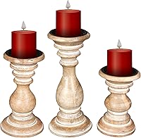 Vista 10 de The Wooden Town - pilares decorativos de madera para velas