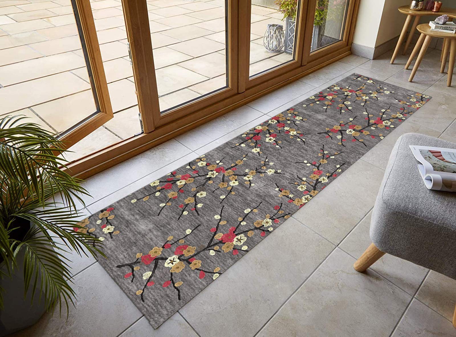 Tapis De Couloir Moderne Beam En Polyester - Gris - 80x300 Cm - BUT