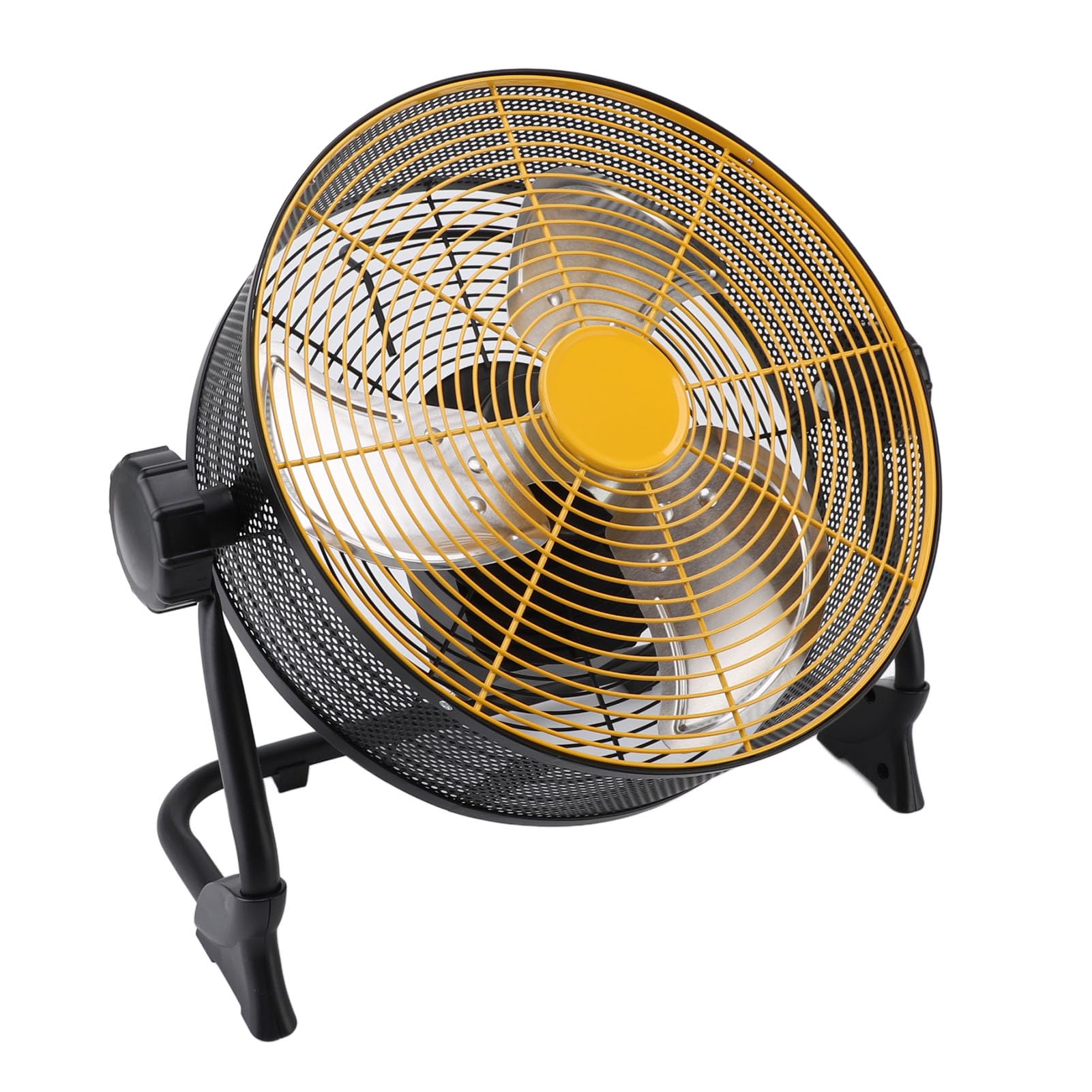 Ventilatore da Pavimento Industriale a Batteria, Ventilatore Portatile Ad Alta velocità Ricaricabile da 2000 MAh con Ricarica USB e Power Bank per Campeggio e Viaggi All'a