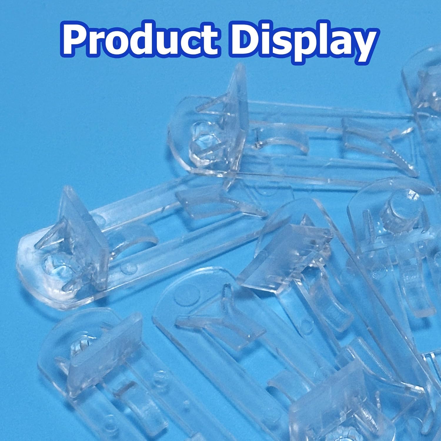 20PCS Plastic Locking Shelf Support Pegs, 6mm Self-Locking Shelf Pins, Plastic Cabinet Shelf Clips, Clear Bracket Clips for Kitchen, 6mm Peg x 3/4" Thick Shelves