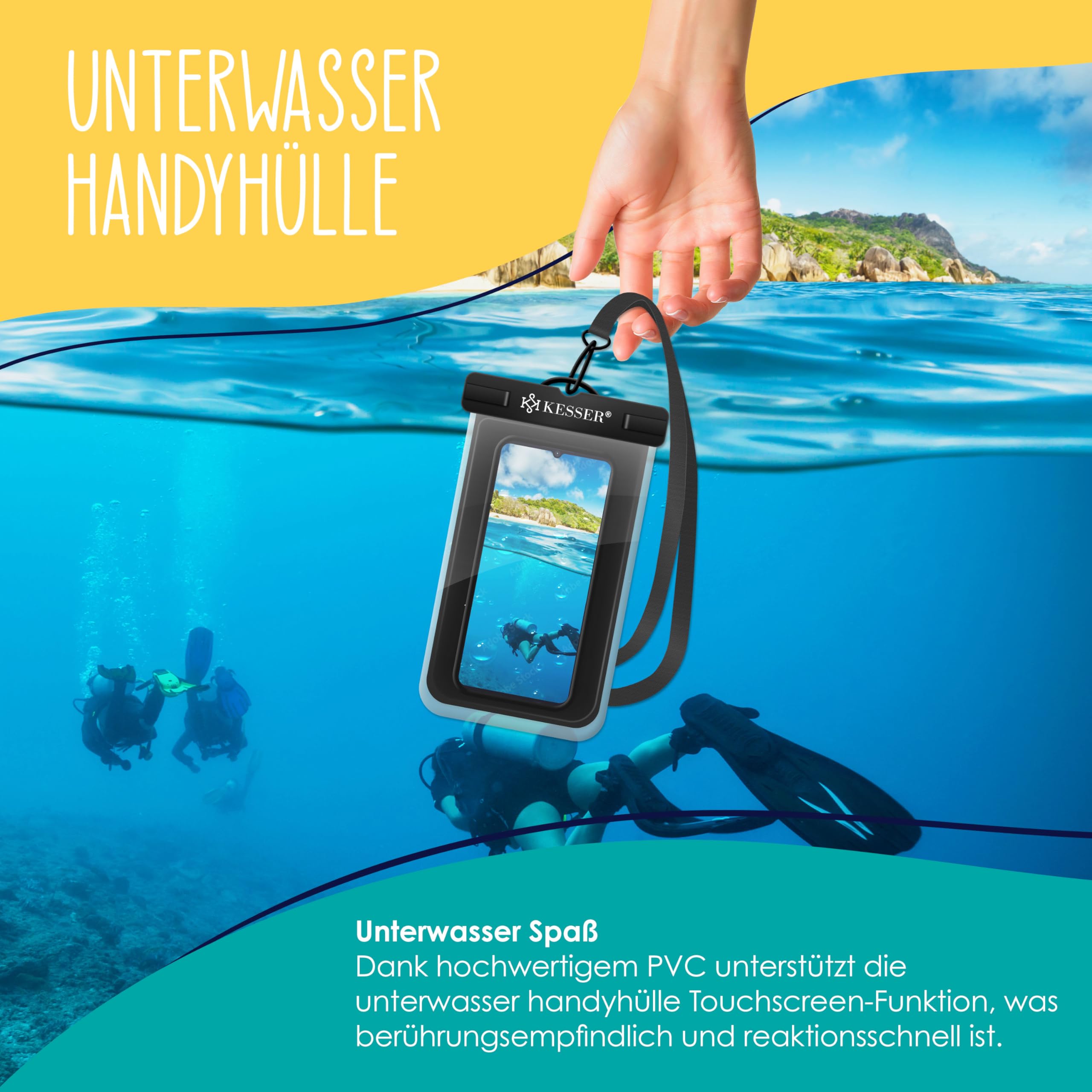 KESSER® Set di 2 materassini da spiaggia pieghevoli con schienale regolabile, tracolla e borsa, portata massima 130 kg – Lettino prendisole per spiaggia, giardino e terrazza