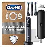 Oral-B Spazzolino Elettrico Ricaricabile iO 9 Nero, 1 Spazzolino Elettrico Oral B