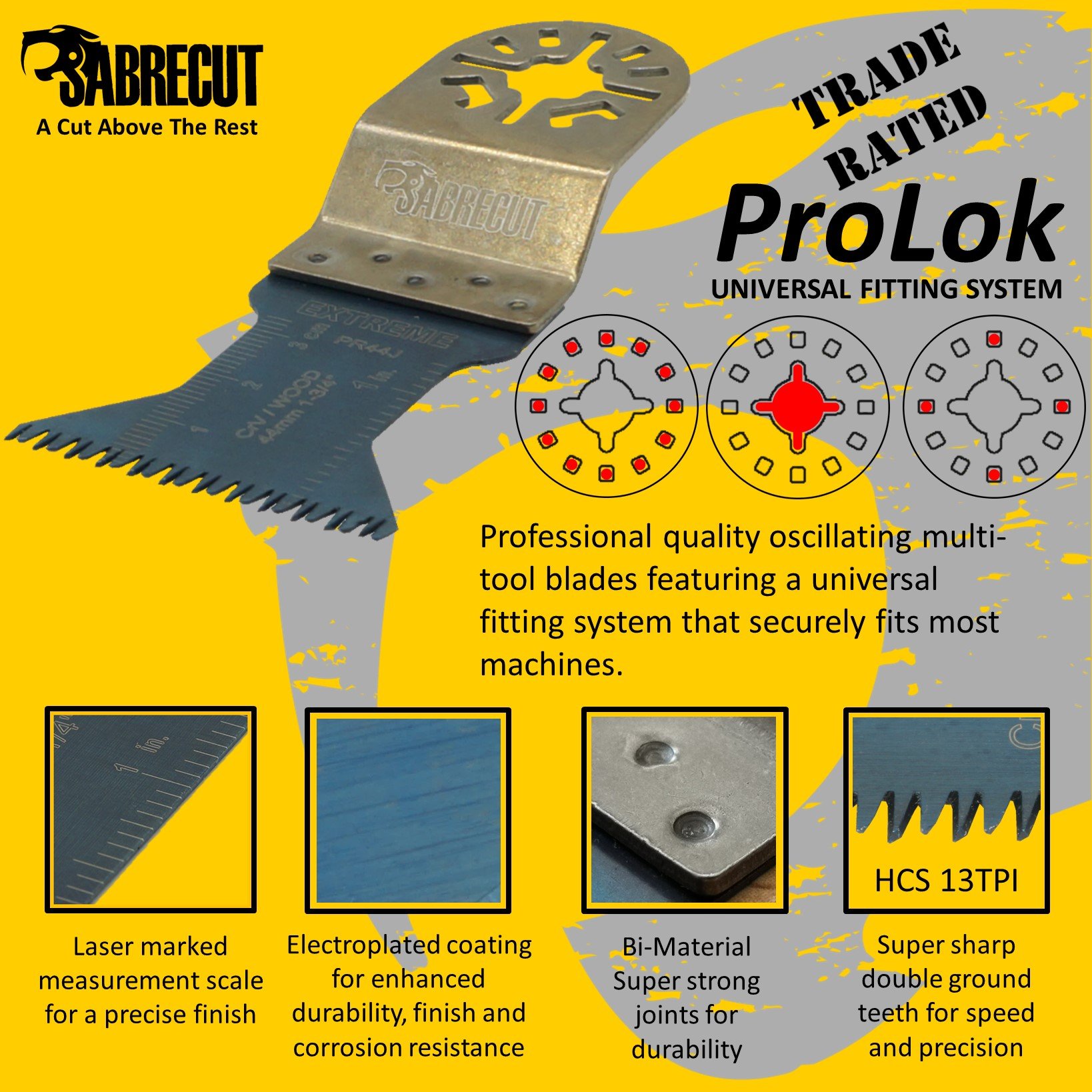 SabreCut 25pcs PRK25A Multitool Klingen Langlebig