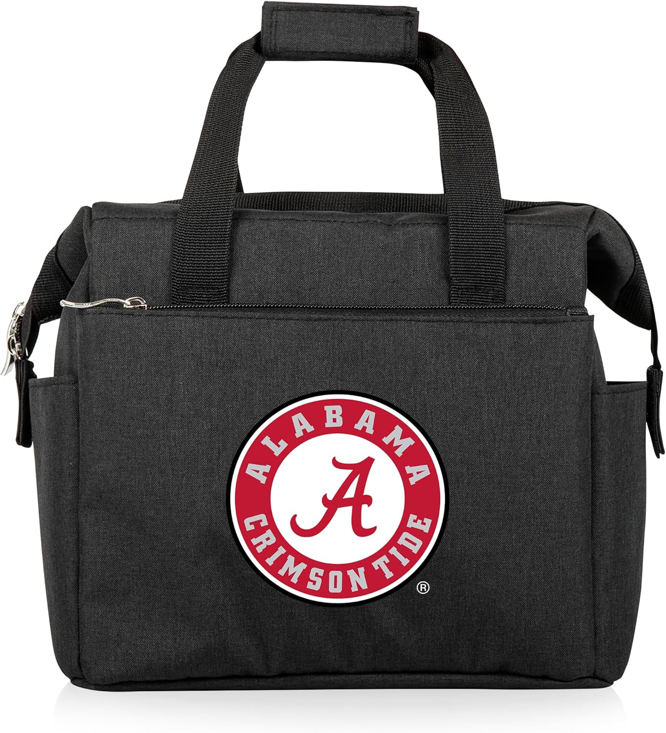 Picnic TIME NCAA Alabama Crimson Tide On The Go Lunch Bag Cooler, Soft Cooler Lunch Box, Insulated Lunch Bag, (Heathered Gray)