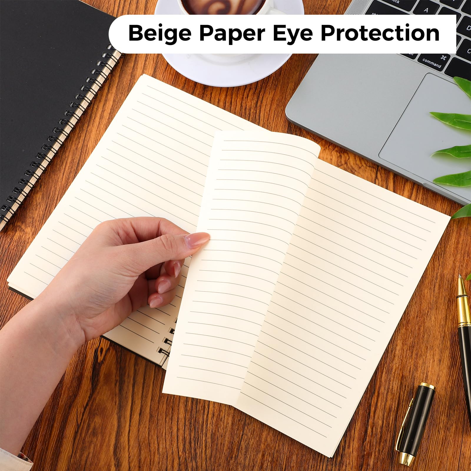 Yafe 5 Packs Spiral Notebook A5, 120 Pages 60 Sheets Kraft Cover Wirebound Notebooks Bulk Journals - Image 5