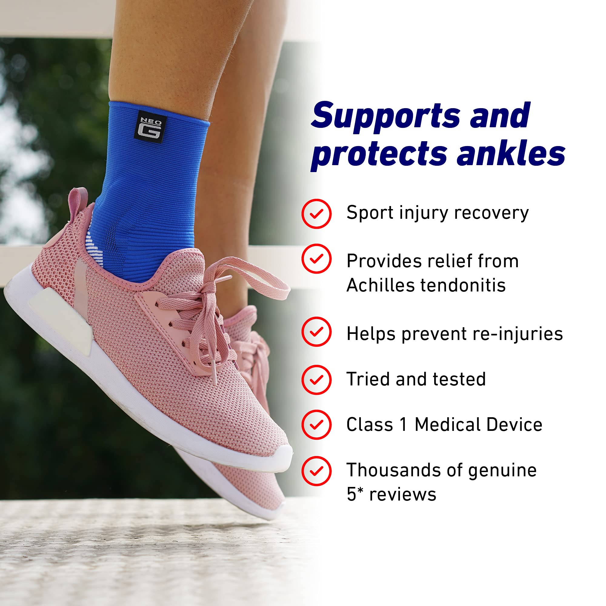 Neo G Ankle Support for Sprained Ankle, Achilles Tendonitis Support