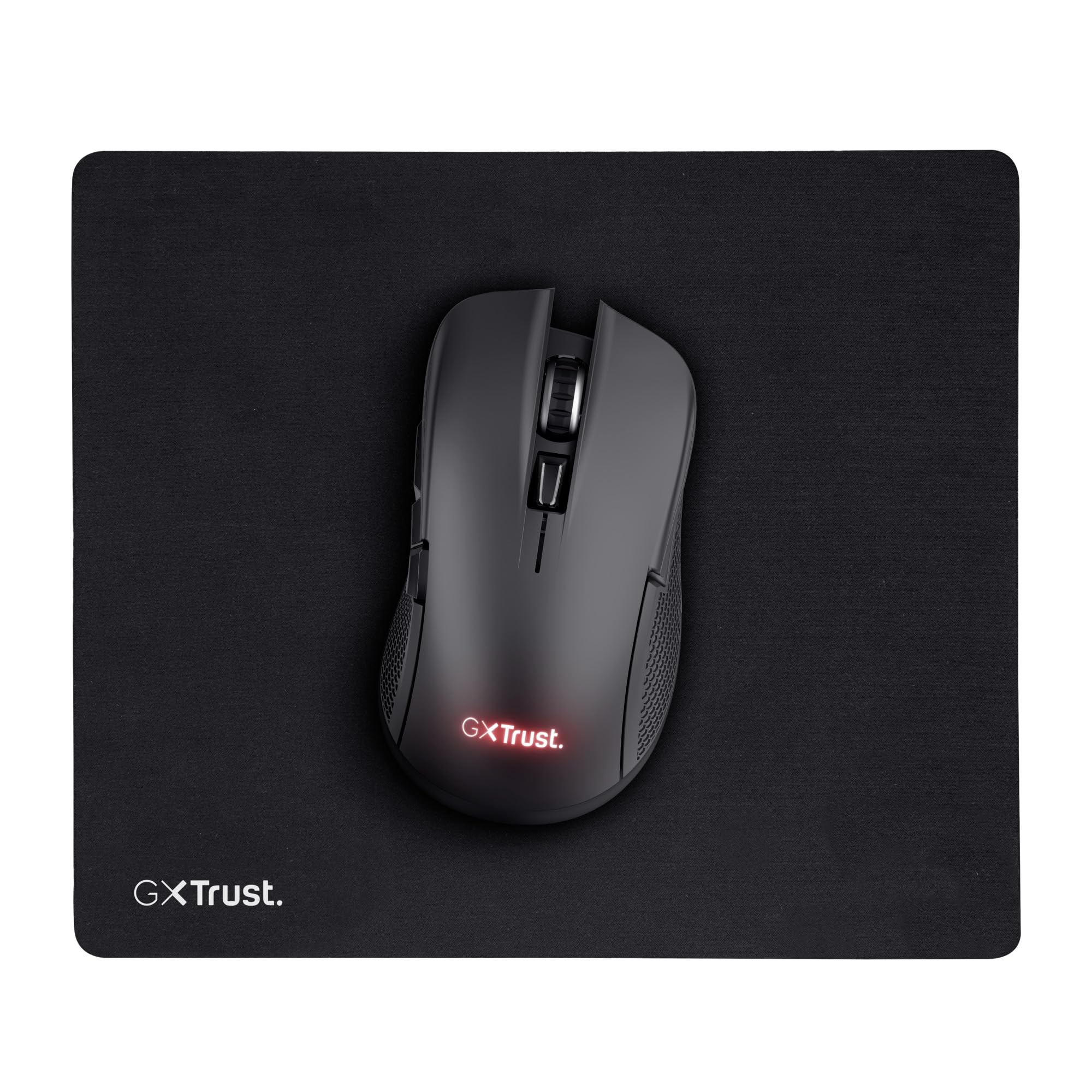 Trust Gaming GXT 754 podkładka pod mysz L 32 cm x 27 cm, zoptymalizowana struktura powierzchni, antypoślizgowy gumowy spód, podkładka pod mysz dla wszystkich myszy, czułości i czujników, czarna
