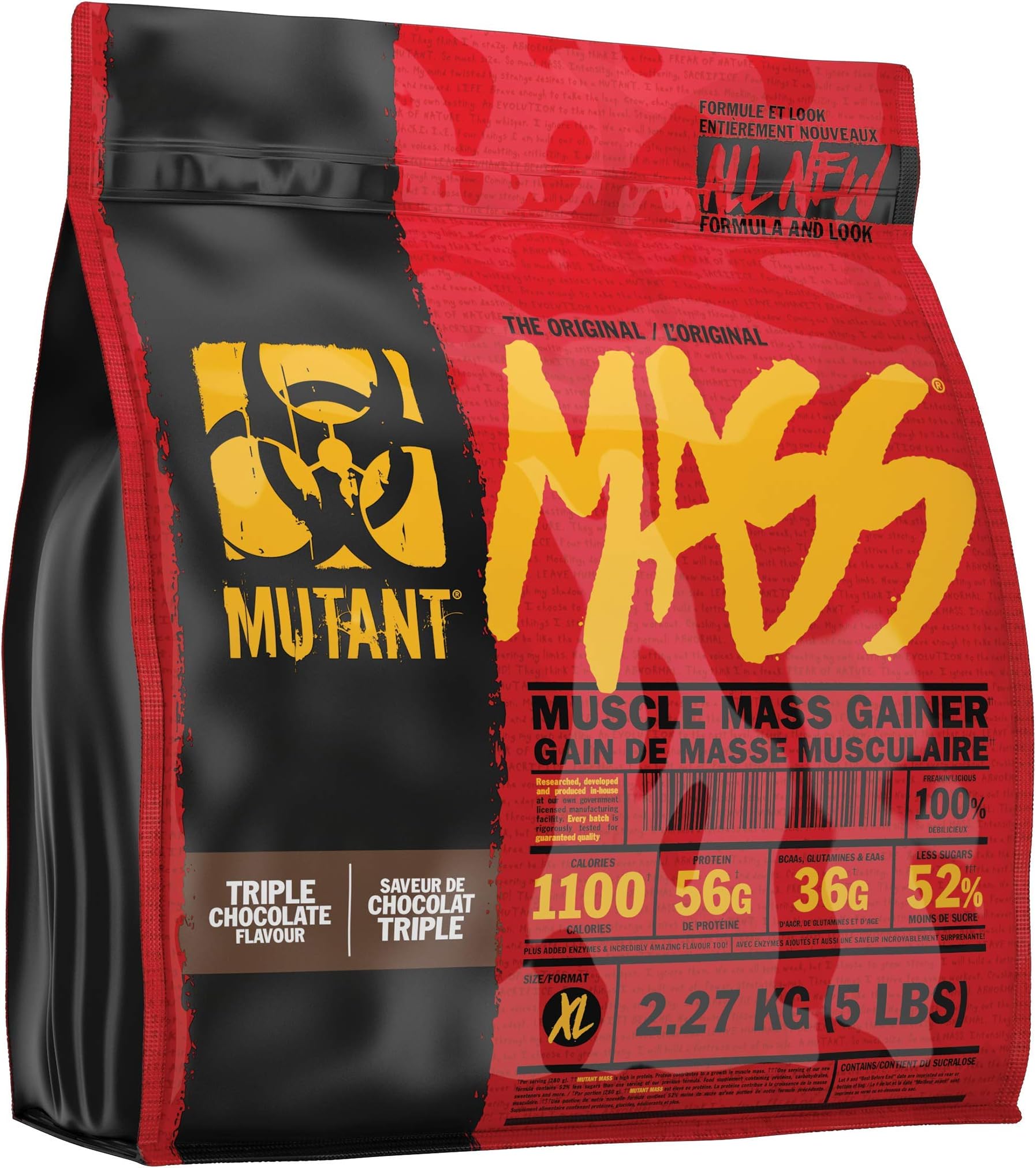 Mass Muscle Mass Gainer - 2.27 kg (Triple Chocolate)